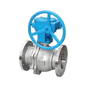 Q341F-16P DN50，DN100不銹鋼渦輪法蘭球閥