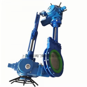 電動(dòng)刀閘閥PZ973-16 DN350，DN400排渣、處理顆